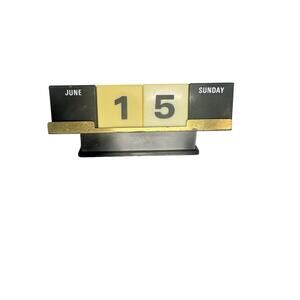 Mid Century Modern MCM  Desk Perpetual Calendar